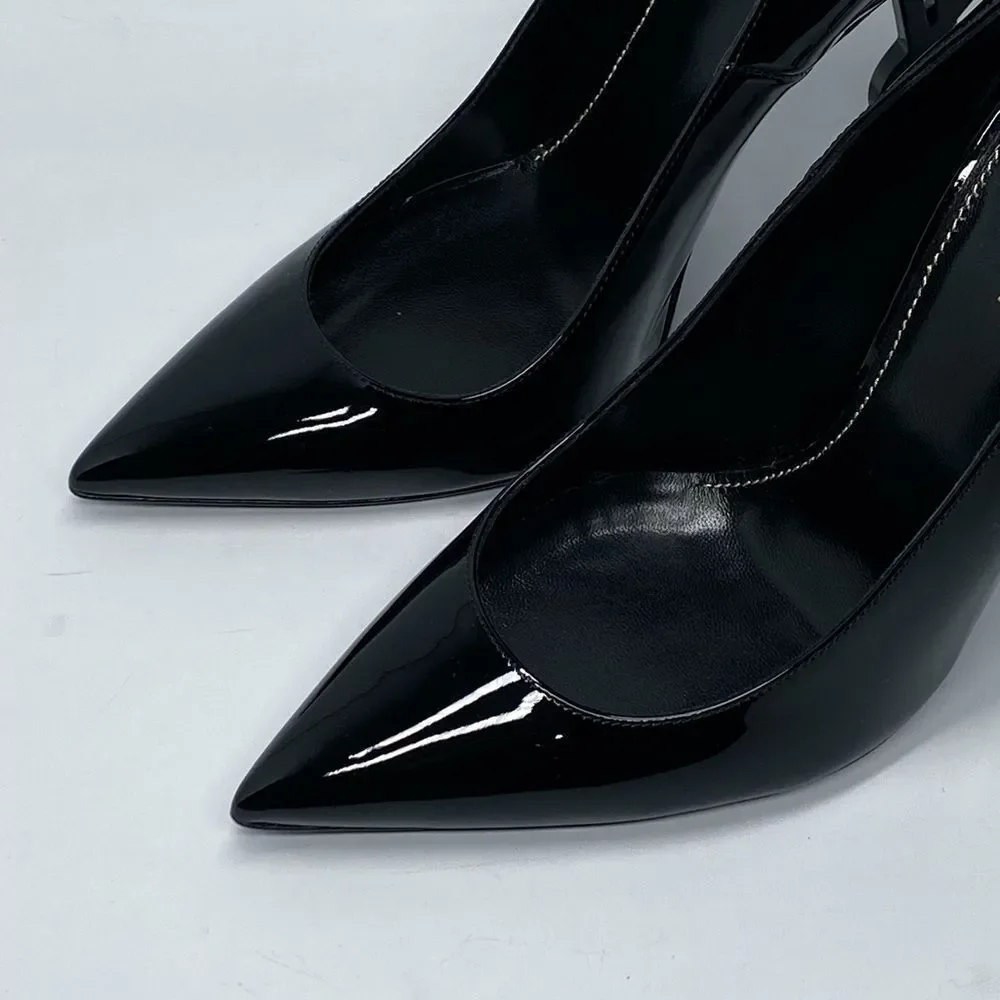Saint Laurent Opyum Point-Toe Patent Leather Pumps size 39.5 - Picture 8 of 16